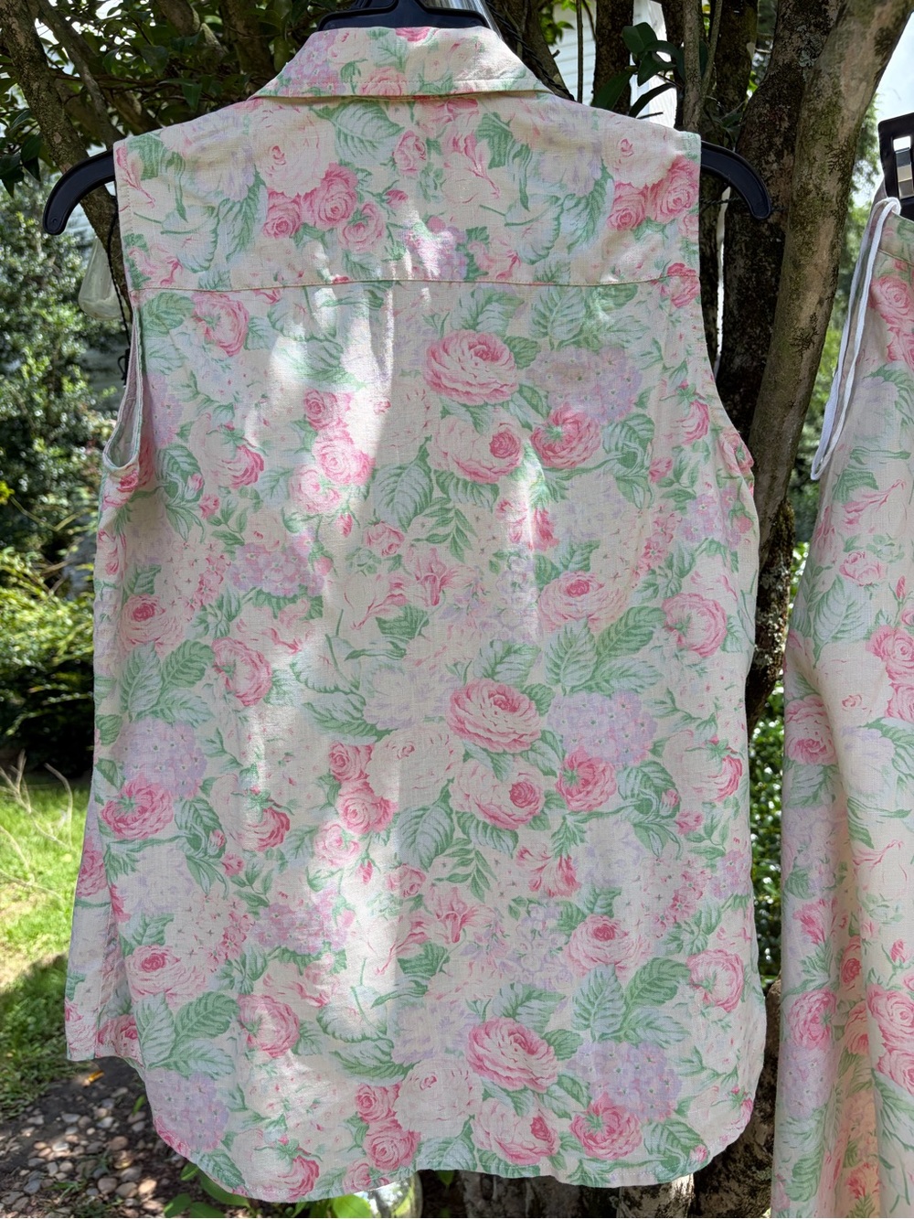 Ralph Lauren floral linen skirt and top, up for grabs! - Picture 5 of 15